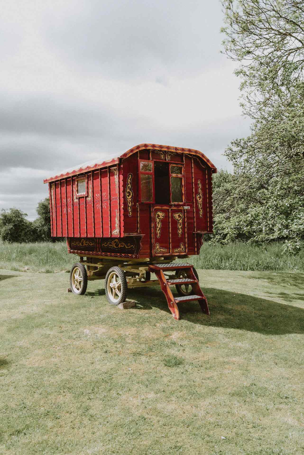 Traditional gypsy caravan photoshoot and filming location