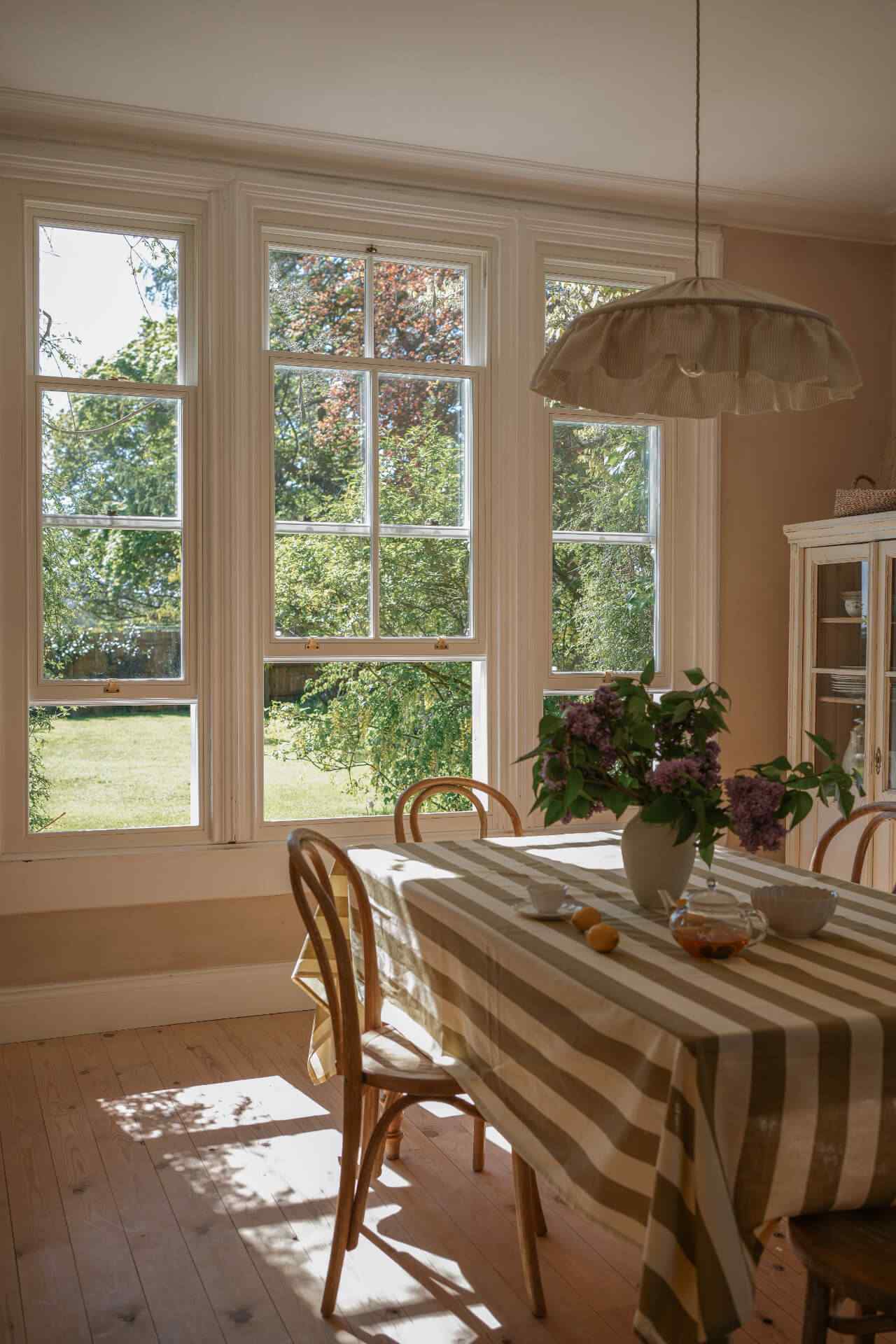 Elegant dining room kitchen in Victorian house for photoshoots and filming