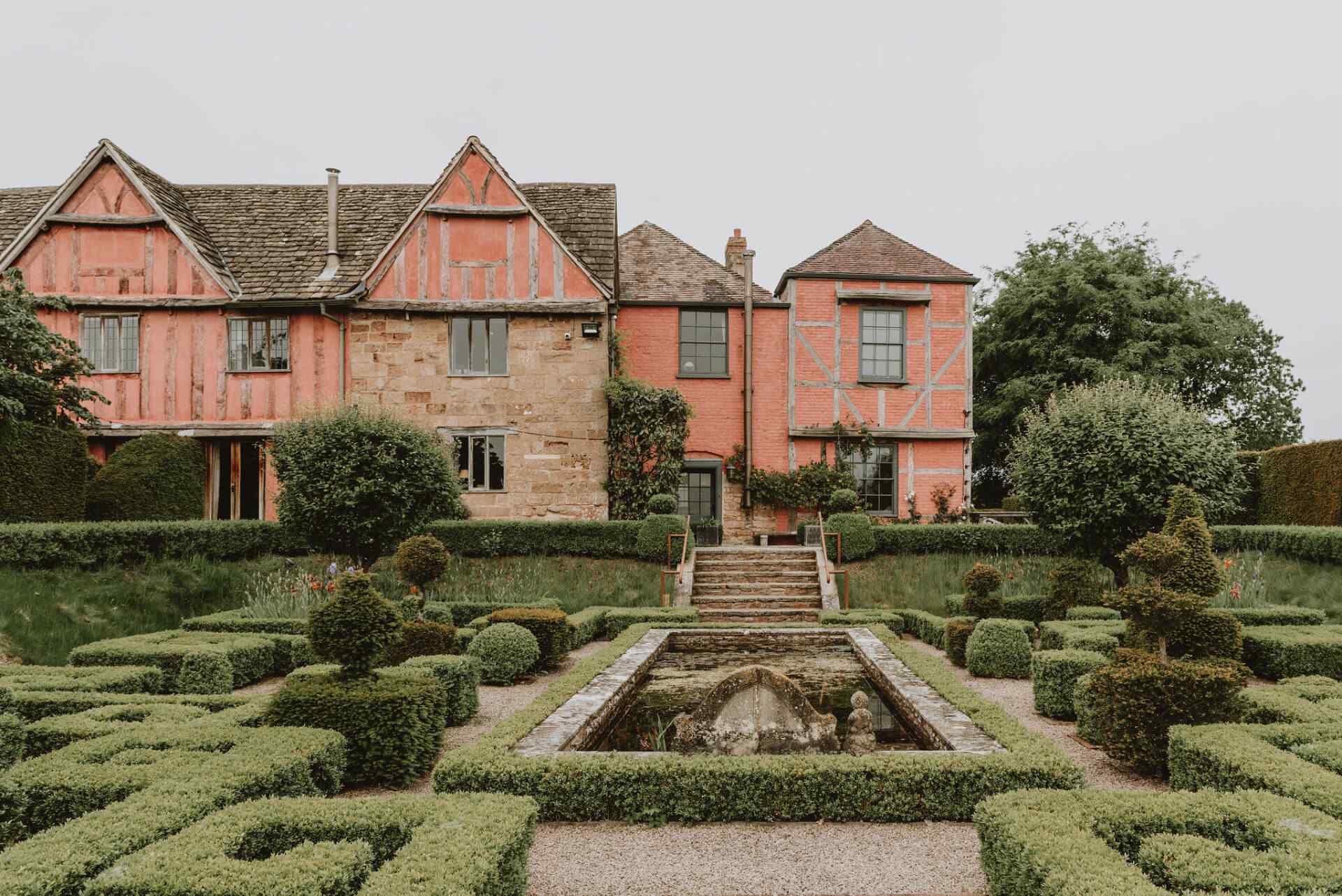 Delightful formal gardens to wander during a retreat