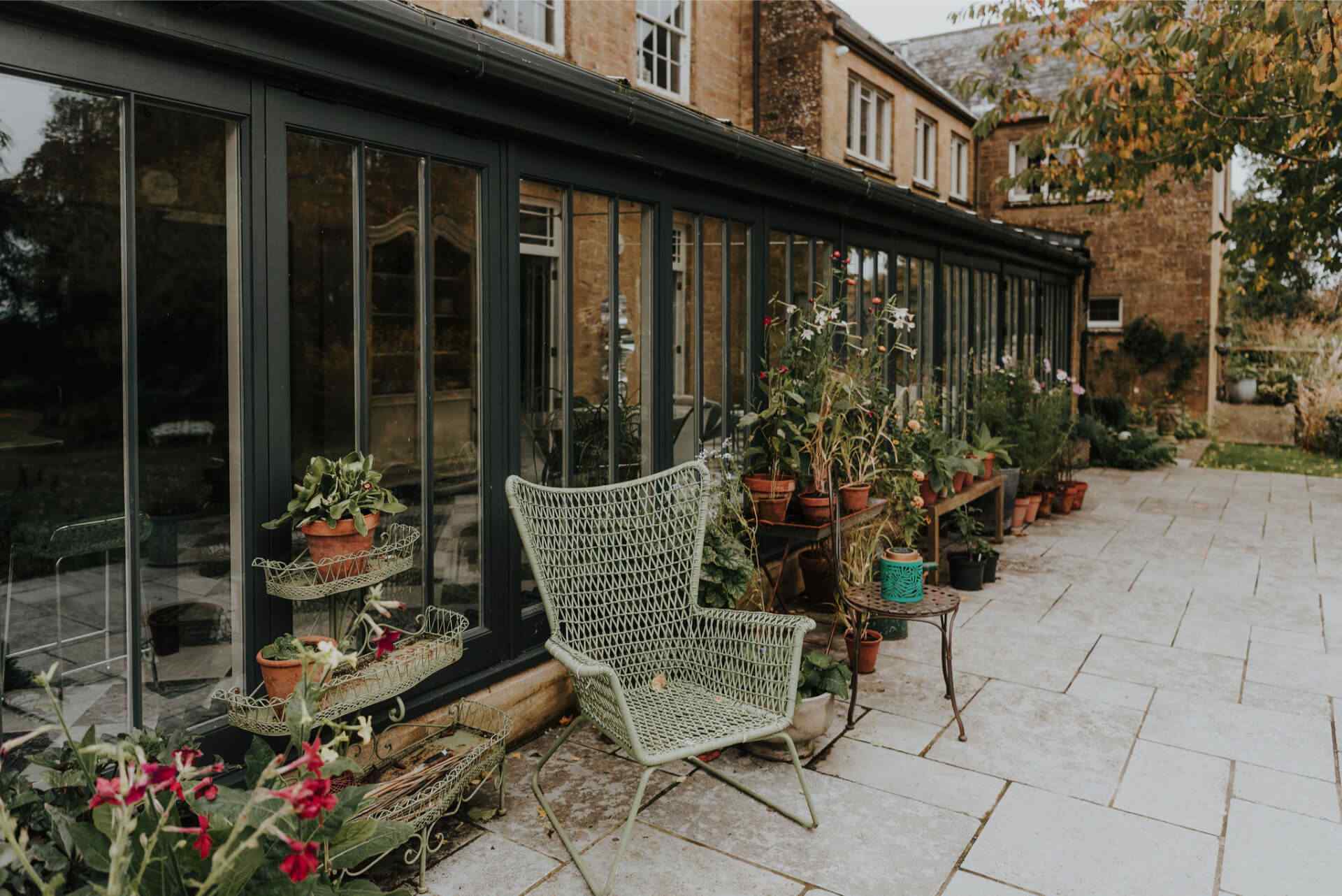 Delightful patio space for yoga practice